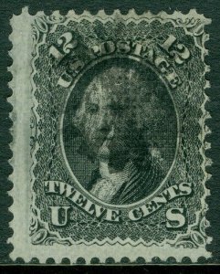 EDW1949SELL : USA 1868. Scott #97 Used. Very Fresh nice stamp. PSAG. Cat $260.00