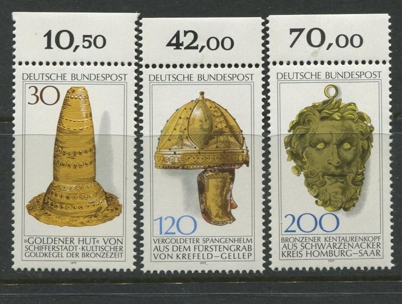 Germany -Scott 1258-1260- General Issue-1977 - MNH - Set of 3 Stamps