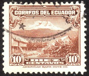 1934, Ecuador 10c, Used, Sc 326