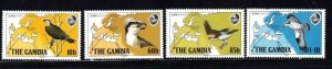 Gambia stamps #485 - 488, MNHOG,  complete topical set, Birds,  CV $18.50