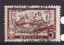 Switzerland -Sc#209- id9-used 5fr The Mythen-1931-