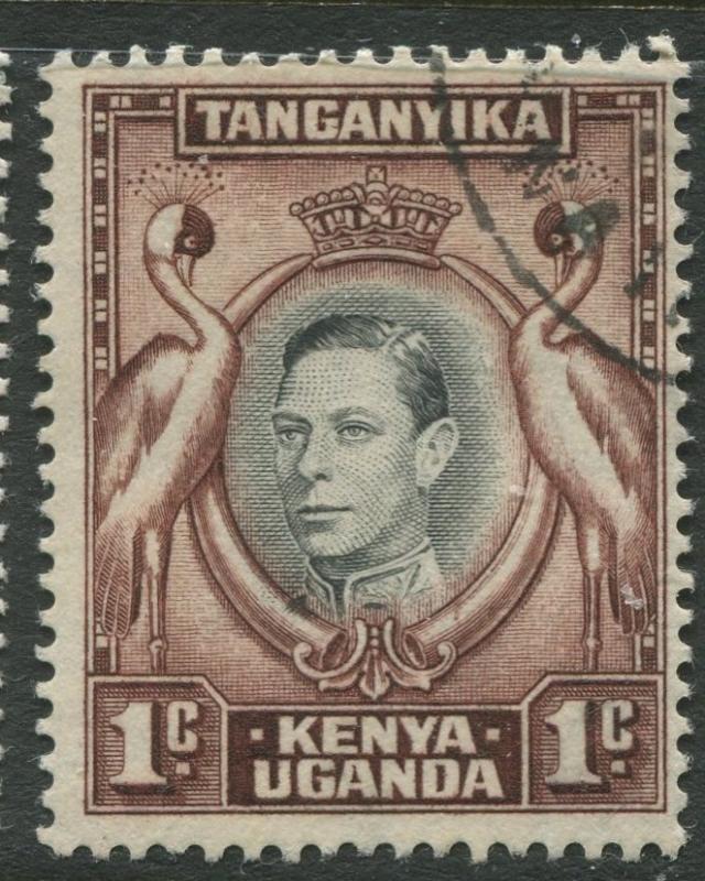 Kenya & Uganda - Scott 66 - KGVI Definitive -1938 - VFU - Single 1c Stamp