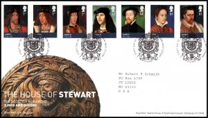 Great Britain 2767-2773 House of Stuart Typed FDC