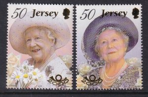 Jersey 962-963 Queen Mother MNH VF