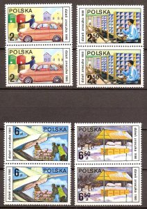 Poland - 1980 - Mi. 2715-18 (Cars) - MNH - P049