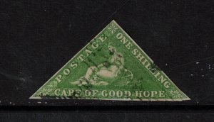 Cape Of Good Hope #6a Very Fine Used With Light Cancel - Deep Green Shade