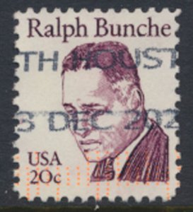 USA SC#  1860  Used Ralph  Bunche   1982 see details and scan