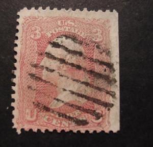 SCOTT #64b  USED   STAMP   SE    CV  $160.00