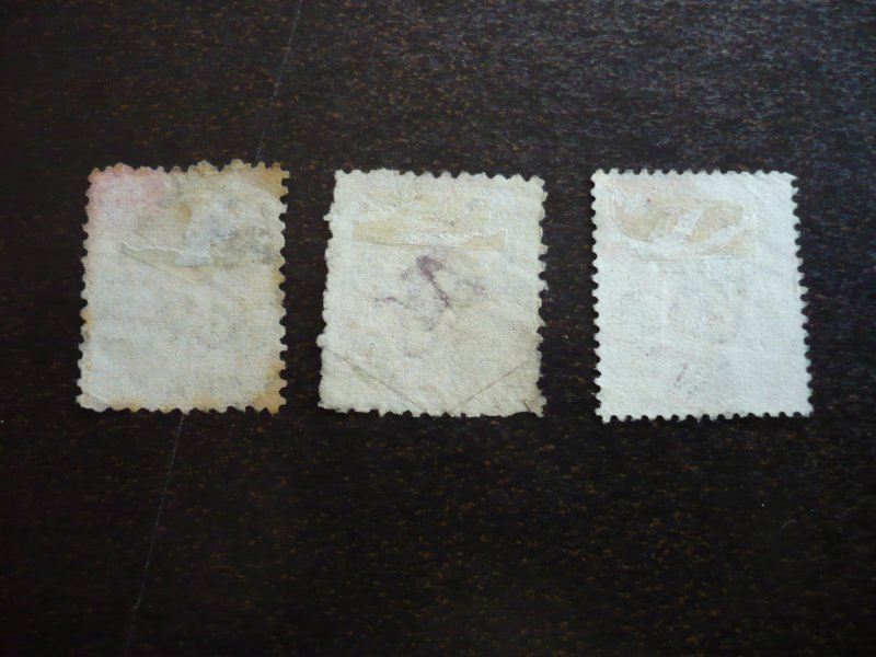 Stamps - Tasmania - Scott# 66-68 - Used Part Set of 3 Stamps