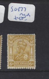 INDIA (P1312B) KGV  6A   SG 177   MOG