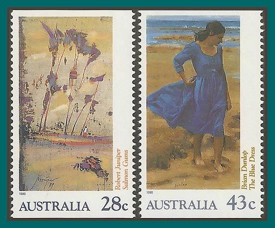 Australia 1990 Art Exhibition, MNH 1191a,1192b,SG1269-SG1270