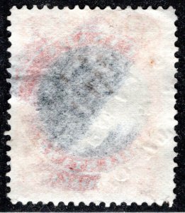 FB53, $2, Used, F/VF on pelure paper, p. 12,  embossed and m/s cancel