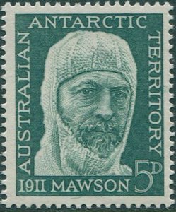 AAT 1961 SG7 5d Mawson MNH