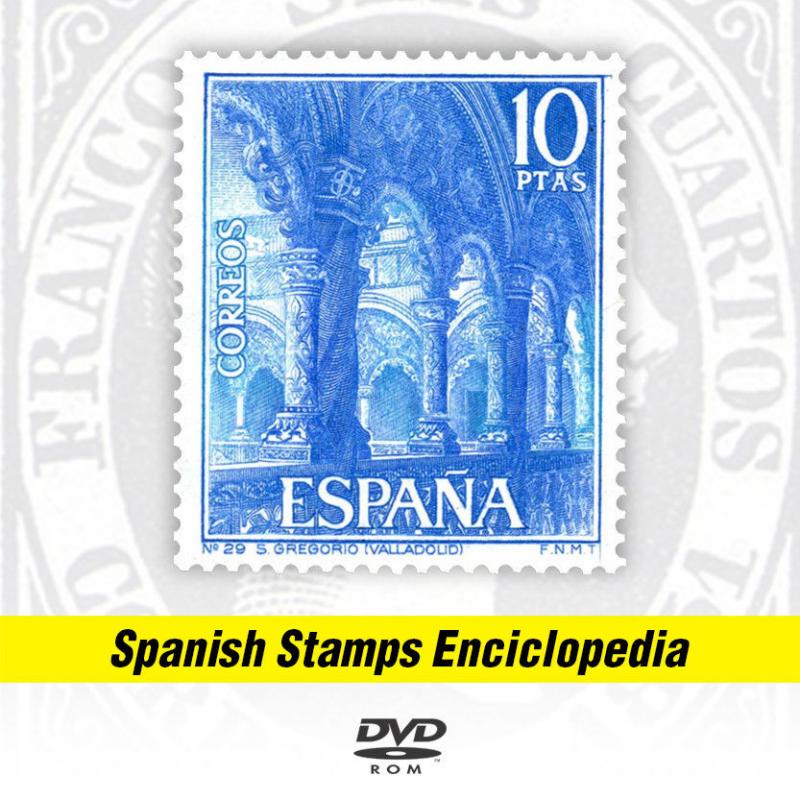 SPANISH STAMPS 1850-2013 ENCICLOPEDIA + CATALOGUE (Over 5200 illustrations)