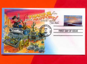 OK FDC - FIRST DAYS Editor Rides Stagecoach into the Sunset