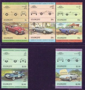 St. Vincent MNH 773-7 Classic Cars 1984