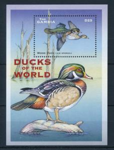 [31821] Gambia 2001 Birds Vögel Oiseaux Ucelli  Ducks MNH Sheet