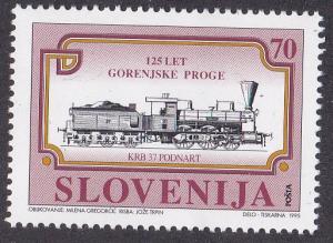 Slovenia # 233, Locomotives, NH, 1/2 Cat.