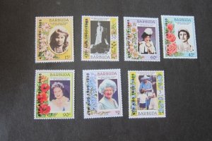 Barbuda Sc 724-728,733,735 Royal Family set MNH