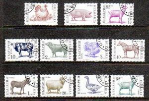 Bulgaria Farm Animals 3581-91 CTO VF