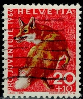 Switzerland 1966: Sc. # B362; O/Used Single Stamp