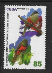 Cuba 2014 Diplomatic relationship with Nigeria Sc 5529 MNH A3554