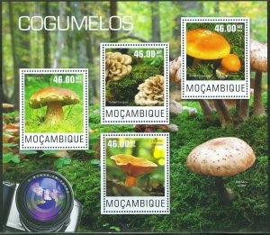 MOZAMBIQUE  2014   MUSHROOMS  SHEET   MINT NH