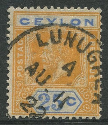 STAMP STATION PERTH Ceylon #238a  KGV Definitive  Wmk 4  Used 1921-1933