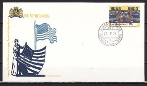 Netherlands, Scott cat. 557. American Bicentennial issue. First day cover. ^