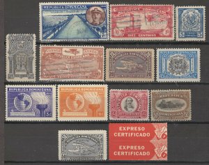 COLLECTION LOT # 4096 DOMINICAN REPUBLIC 12 STAMPS 1900+ CV+$18