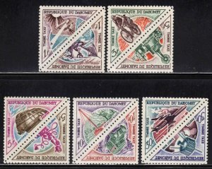 Dahomey #J34-43 ~ Cplt Set of 10,  (5 tete beche pairs) ~ Mint, NH  (1967)