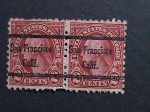 ​UNITED STATES 1926 SC#634 96 YEARS OLD STAMP-WASHINGTON PRE CANCEL PAIR VF