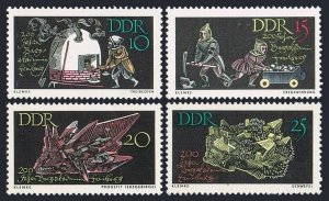 Germany-GDR 796-799,MNH.Mi 1142-1145. Mining Academy,Freiberg,200,1965.Woodcuts.