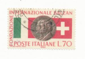 Italy 1962  Scott 862 used - Balzan Prize, Italian Swiss cooperation