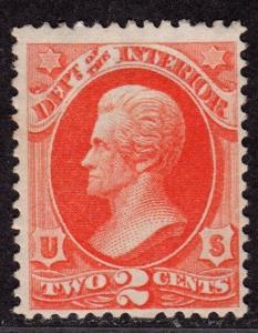 $US SC#o16 M/H.hinged/F-VF, 2 blind perfs, CV. $70