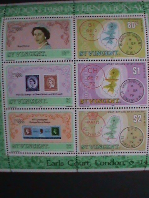 ​ST.VINCENT-1979 SC# 564a LONDON INTERNATIONAL STAMP SHOW-1980- MNH-S/S-VF