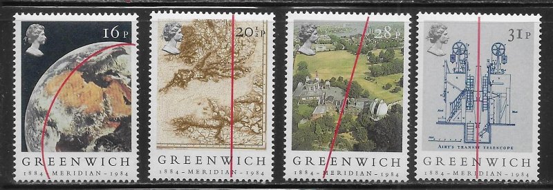 Great Britain 1058-61 1984 Greenwich set NH