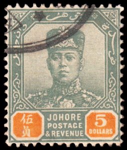 Malaya - Johore Scott 72  (1904) Used F-VF, CV $100.00 C