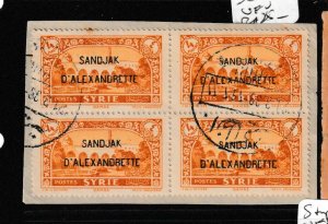 French Alexandretta SC 7 Block of 4 VFU (3get)