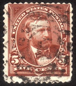 1895, US 5c, Grant, Used, Sc 270