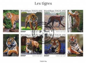 TOGO 2022 - Tigers / minisheet