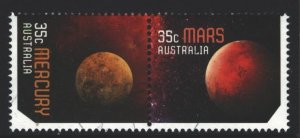 Australia 35c Mars and Mercury Used Pair