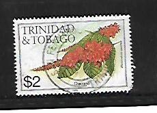 TRINIDAD & TOBAGO, 404J, USED, FLOWERS