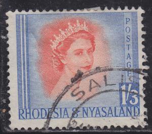 Rhodesia & Nyasaland 150 Queen Elizabeth II 1954