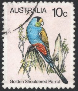 Australia SC#732 10¢ Birds: Second Series; Golden Shouldered Parrot (1980) Used