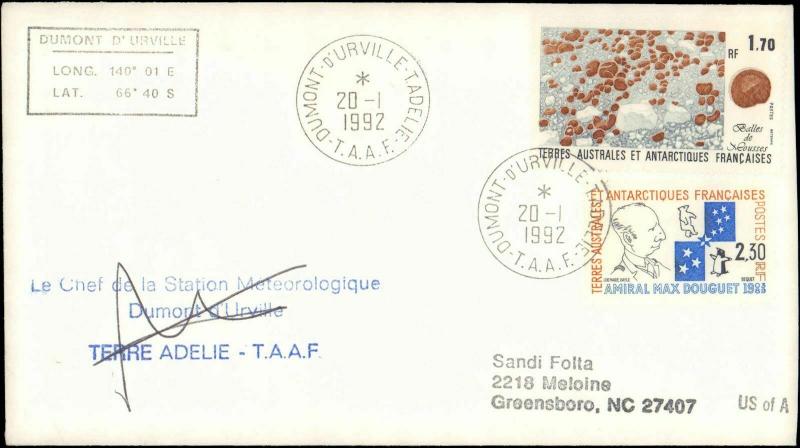 French Southern & Antarctic Territory #155, Antarctic Cachet and/or Cancel