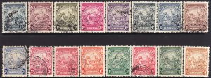 1938-47 Barbados Seal of the Colony complete set used Sc# 193 / 201A CV $33.95