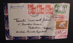 1959 Airmail Cover Kumamoto Japan to Paderborn Germany Franciscan Missionaries 3