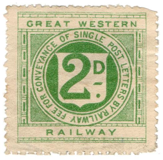 (I.B) Great Western Railway : Letter Stamp 2d