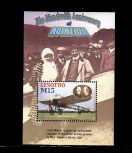 Lesotho 2004 - History of Aviation Flight - Souvenir Stamp Sheet Scott #1335 MNH